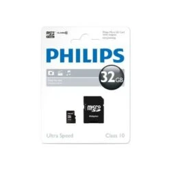 Philips FM32MP45B/10 Carte Mémoire MicroSD Classe 10 32 Go Avec Adaptateur (FM32MD45B/10)
