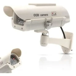 CCTV Caméra De Surveillance Factice D'Extérieur - Solaire Avec LED