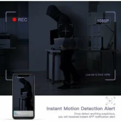 CFGTVB-Mini Camera Espion, Full HD 1080P Caméra Surveillance Voiture Sans Fil Avec Vision Nocturne Et Détection De Mouvement, Spy Cam Micro Camera Pour La Maison Et Le Bureau -Dahuace Boutique 83677773 3