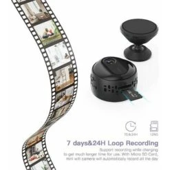 CFGTVB-Mini Camera Espion, Full HD 1080P Caméra Surveillance Voiture Sans Fil Avec Vision Nocturne Et Détection De Mouvement, Spy Cam Micro Camera Pour La Maison Et Le Bureau -Dahuace Boutique 83677773 4