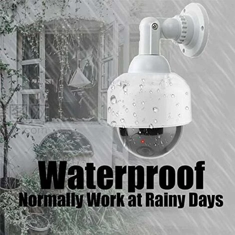 Caméra Factice Avec Objectif Speed Dome Avec Lumière Clignotante étanche Pour L'intérieur Et L'extérieur De Qualité Supérieure 5 Caméra Factice Avec Objectif Speed Dome Avec Lumière Clignotante étanche Pour L'intérieur Et L'extérieur De Qualité Supérieure – Image 3