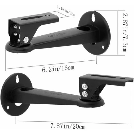 Mini Support Vidéoprojecteur Mural, 20cm Acier Carbone - 360° Réglable Support De Plafond Videoprojecteur Avec Des Vis M4 Pour Caméra/ Projecteur/ Webcam, Noir 4 Mini Support Vidéoprojecteur Mural, 20cm Acier Carbone - 360° Réglable Support De Plafond Videoprojecteur Avec Des Vis M4 Pour Caméra/ Projecteur/ Webcam, Noir – Image 2