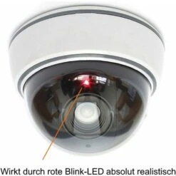 Caméra Factice Factice Avec Objectif, Vidéosurveillance, Sécurité Des Marchandises, Avec Lumière LED Rouge, Très Réaliste Pour Mur, Fausse Caméra Fausse Caméra De Surveillance Fausse Surveillance Faus -Dahuace Boutique 83995341 3