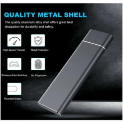 MSBD 2 To Ssd Disque Dur Externe Mobile Solid State Portable Externe Haute Vitesse Mobile -Dahuace Boutique 86479134 2