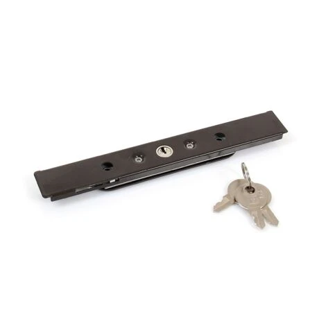 Serrure De Volet Laquée Avec Cache Plastique - Brun 4 Serrure De Volet Laquée Avec Cache Plastique - Brun – Image 2