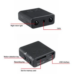 Caméra Espion WiFi Intérieure, Caméra XD IR-CUT Caméra D'action WiFi Infrarouge Intelligente à Vision Nocturne HD 1080P, Mini Caméra Cachée HD Caméra De Surveillance Sans Fil Micro Caméra/caméra Espio -Dahuace Boutique 87530755 3