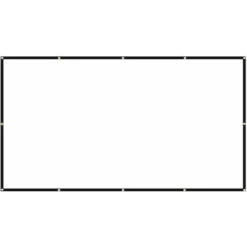 SEENLIN 150 Pouces Ecran De Projection Ecran Large 16: 9 Ecran De Projection Portable Anti-Froissement Pliable Interieur Exterieur Projecteur Films Ecran Pour Bureau A Domicile, Blanc, 150 Pouces -Dahuace Boutique 89260525 5