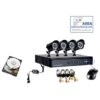 KIT DE SURVEILLANCE VIDÉO 8 CAMÉRA INFRAROUGE + DVR + ALIMENTATION + CÂBLES + DISQUE DUR 500GB -Dahuace Boutique 89576138 1