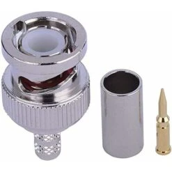 WddnAot Lot De 20 Connecteurs BNC Mâle Ver Fiche RG59 Raccords à Sertir Pour Câble Coaxial De Caméra CCTV Vidéosurveillance -Dahuace Boutique 89625064 3