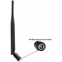 WddnAot Antenne WiFi Universelle 2.4G 5dBi Pour Caméra De Surveillance/Routeur, Amplificateur WiFi, Antenne Amovible, Prolongateur De Portée Sans Fil, Connecteur Mâle RP-SMA Intérieur, 5dBi, Noir -Dahuace Boutique 89650965 2