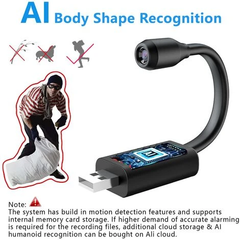 Caméra Espion WiFi Sans Fil Mini Caméra Cachée Caméra De Surveillance Caméra Bébé Sécurité Vidéo Pour Extérieure Interieure Enregistreu 4 Caméra Espion WiFi Sans Fil Mini Caméra Cachée Caméra De Surveillance Caméra Bébé Sécurité Vidéo Pour Extérieure Interieure Enregistreu – Image 2