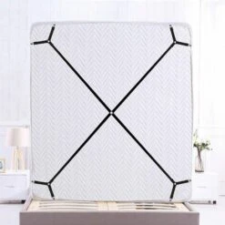 Sangs De Drap De Lit, Sangs De Support De Drap De Lit Longues Réglabs Pinces Pour Drap De Lit, Tendeur Drap Housse De Lit Avec 8 Clips Pour Housse De Coussin Drap De Lit Ou Housse De Canapé -Dahuace Boutique 90066512 2