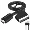 Convertisseur Péritel Vers Hdmi Adaptateur Audio Vidéo Pour Hdtv/dvd/décodeur/ps3/pal/ntsc -Dahuace Boutique 90599812 1