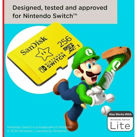 SanDisk Carte MicroSDXC UHS-I Pour Nintendo Switch 256 Go - Produit Sous Licence Nintendo 5 SanDisk Carte MicroSDXC UHS-I Pour Nintendo Switch 256 Go - Produit Sous Licence Nintendo – Image 3