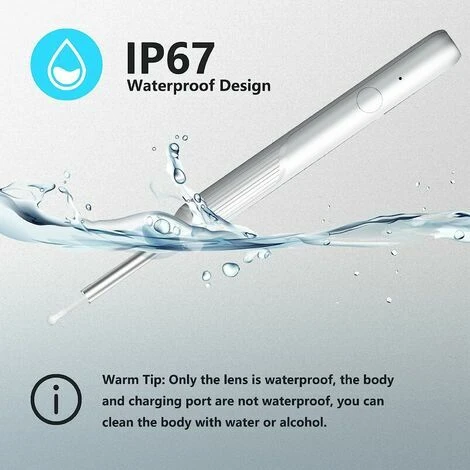 Otoscope Oreille,Endoscope Nettoyage Oreille Kit, HD Camera Oreille Nettoyage Avec 6 Lumières LED, 3.6mm WiFi San Fil ,Pour Téléphone Intelligent 7 Otoscope Oreille,Endoscope Nettoyage Oreille Kit, HD Camera Oreille Nettoyage Avec 6 Lumières LED, 3.6mm WiFi San Fil ,Pour Téléphone Intelligent – Image 5