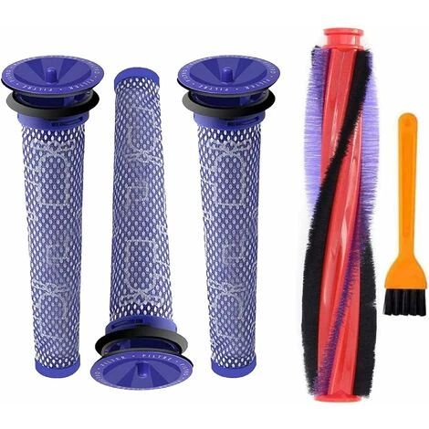 FlkwoH 185mm Brosse Rouleau Pour Dyson V6 DC59 DC62 SV03 SV07 Kit De Rechange, Remplace Filtres Pièces Accessoires Pour Dyson Aspirateur(1 Rouleau De Brosse 185mm, 3 Filtre Hepa Et 1 Outil De Nettoyag 3 FlkwoH 185mm Brosse Rouleau Pour Dyson V6 DC59 DC62 SV03 SV07 Kit De Rechange, Remplace Filtres Pièces Accessoires Pour Dyson Aspirateur(1 Rouleau De Brosse 185mm, 3 Filtre Hepa Et 1 Outil De Nettoyag