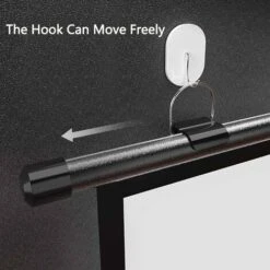 Écran De Videoprojecteur, Toile De Videoprojecteur,16:9 HD Ecran De Projection, Anti-froissement Ecran Projection Enroulable, Pour Bureau (Mural/Plafond) -Dahuace Boutique 92599104 4