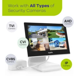 SANNCE Le Kit De Système De Vidéosurveillance De Sécurité 4 Canaux CCTV Prend En Charge ONVIF Outdoor 2 Caméras - Disque Dur De 2 To -Dahuace Boutique 93430122 3