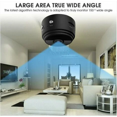 Mini Caméra Espion, Securite Camera 4K HD WiFi Résolution Réglable Caméra De Surveillance Avec Vision Nocturne Et Détection De Mouvement Pour Hidden Caméra Interieur/Exterieur (noir) 6 Mini Caméra Espion, Securite Camera 4K HD WiFi Résolution Réglable Caméra De Surveillance Avec Vision Nocturne Et Détection De Mouvement Pour Hidden Caméra Interieur/Exterieur (noir) – Image 4