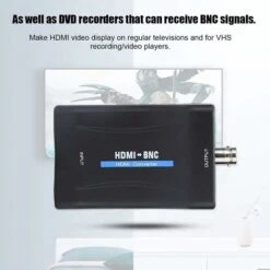 Adaptateur HDMI Vers BNC, Adaptateur Vidéo HDMI Vers BNC Composite Et Convertisseur De Signal Audio 3,5 Mm 480i 576i Prise En Charge NTSC/PAL, Convertisseur HDMI BNC Respectueux De L'environnem -Dahuace Boutique 94700183 5