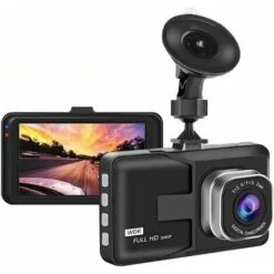 Dash Cam, Conduite Enregistreur DVR Caméra, Voiture Tableau De Bord Caméra Enregistreur, 3 Pouces Écran, 170 ° Grand Angle, Full HD 1080P DRIVE