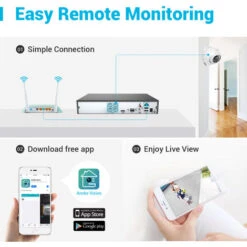 Annke Kit Caméra De Surveillance Filaire 4CH 5MP DVR Enregistreur + 4 Caméra HD 1080P Extérieur Vision Nocture 20m – Avec 4 Caméra Dôme Sans Disque Dur 9 Annke Kit Caméra De Surveillance Filaire 4CH 5MP DVR Enregistreur + 4 Caméra HD 1080P Extérieur Vision Nocture 20m – Avec 4 Caméra Dôme Sans Disque Dur -Dahuace Boutique 95629587 3