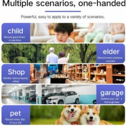 Mini Caméra Espion, Caméra De Sécurité Cachée Sans Fil HD 1080p Compatible Caméra De Surveillance WiFi Pour Bureau à Domicile Ou Extérieur (noir) -Dahuace Boutique 96500004 4