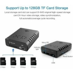 Mini Caméra Espion, Caméra De Sécurité Cachée Sans Fil HD 1080p Compatible Caméra De Surveillance WiFi Pour Bureau à Domicile Ou Extérieur (noir) -Dahuace Boutique 96500004 5