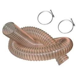 10 M De Tuyau Flexible D'aspiration PU Acier Cuivré D. 100 Mm + 2 Colliers De Serrage - DW-257258022 - Diamwood