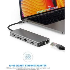 Hub USB C HDMI, Adaptateur Multiport 12-en-1 Vers Dual HDMI Et VGA, Carte SD/TF, 4 Ports USB, Docking Station Double HDMI Pour MacBook -Dahuace Boutique 97245667 4