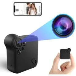 Mini Caméra Espion WiFi Nanny Caméra Cachée Full HD 1080P Caméra Surveillance Voiture Sans Fil Avec Vision Nocturne Et Détection De Mouvement Spy Cam Micro Camera Pour La Maison Et Le Bureau