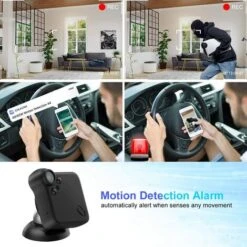 Mini Caméra Espion WiFi Nanny Caméra Cachée Full HD 1080P Caméra Surveillance Voiture Sans Fil Avec Vision Nocturne Et Détection De Mouvement Spy Cam Micro Camera Pour La Maison Et Le Bureau -Dahuace Boutique 97502025 5