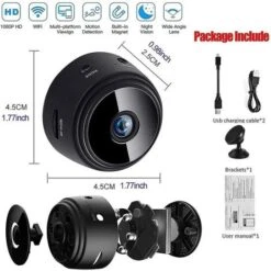 Mini Caméra Espion Cachée 1080p Hd Petite Caméra Espion Surveillance De Sécurité à Domicile Sans Fil -Dahuace Boutique 97891390 2