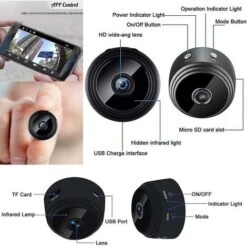 Mini Caméra Espion Cachée 1080p Hd Petite Caméra Espion Surveillance De Sécurité à Domicile Sans Fil -Dahuace Boutique 97891390 4