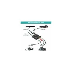 Dac Audio 192Khz, Aluminium Dac Convertisseur Audio Numérique Vers Analogique, Digital Spdif Toslink Vers Stéréo L/R Rca Jack 3,5Mm Avec Optique/Coaxial Cable Pour Tv Hd Blu-Ray Ps3 Ps4 Xbox -Dahuace Boutique 98181877 3