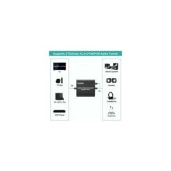 Dac Audio 192Khz, Aluminium Dac Convertisseur Audio Numérique Vers Analogique, Digital Spdif Toslink Vers Stéréo L/R Rca Jack 3,5Mm Avec Optique/Coaxial Cable Pour Tv Hd Blu-Ray Ps3 Ps4 Xbox -Dahuace Boutique 98181877 5