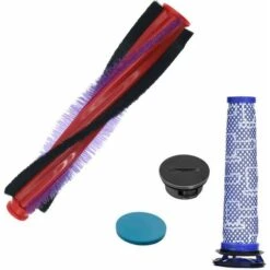 FlkwoH Brosse Remplacement Compatible Avec Dyson + V6 SV03 Rouleau Filtre 963830-02 Balai Brosse Bouchon Motorisee 225 Mm DC58 DC59 DC61 DC62 Animal Aspirateur Accessoires (22,5 Cm)