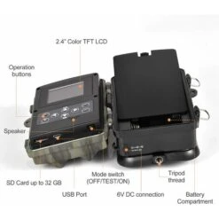 LECHUANG Caméra De Chasse 16MP 1080P IP65 Étanche, Caméra Surveillance Avec 42Pcs LED Vision Nocturne Infrarouge Jusqu'à 80FT/25m Et Grand Angle 120° -Dahuace Boutique 98443820 5