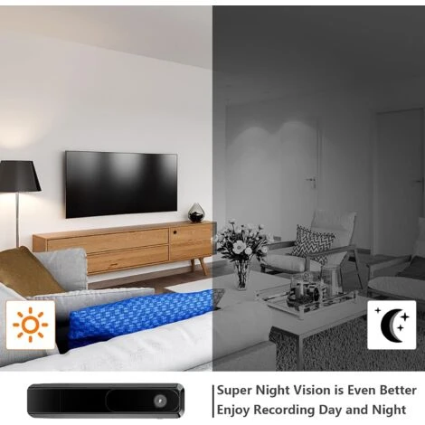 Mini Caméra Espion Enregistreur HD 1080P Mini Cachée Portable Body Camera Avec Vision Nocturne Micro Camera Surveillance Enregistreur Audio Et Vidéo Nanny Caméra Pour Interieur/Exterieur 5 Mini Caméra Espion Enregistreur HD 1080P Mini Cachée Portable Body Camera Avec Vision Nocturne Micro Camera Surveillance Enregistreur Audio Et Vidéo Nanny Caméra Pour Interieur/Exterieur – Image 3