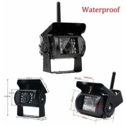 Camera De Recul Sans Fil Pour Vehicule Moniteur LCD De 7 Pouces Pour Camion, Bus, RV, Remorque, Excavateur 12V-24V Etanche IP67 Angle 120�� -Dahuace Boutique 98598030 4