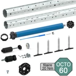 Kit De Motorisation Filaire Pour Volet Roulant 40 Kg - Tube Octo 60 Mm - 20 Nm