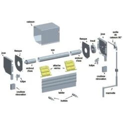 Attache Verrou à Visser Pour Tube Octogonal 2 Maillons -Dahuace Boutique 98886617 3