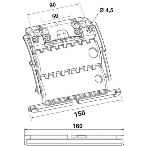 Attache Verrou Pour Tube ZF 2 Maillons 4 Attache Verrou Pour Tube ZF 2 Maillons – Image 2