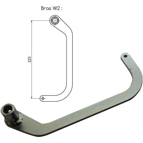 Kit Bras W2 Droit WINEO Brut 4 Kit Bras W2 Droit WINEO Brut – Image 2