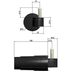 Pack Motorisation Pour Volets 2 Battants URANUS Filaire - Gond Ø 14 + 1 Kit Résine + 1 Alimentation 9 Pack Motorisation Pour Volets 2 Battants URANUS Filaire - Gond Ø 14 + 1 Kit Résine + 1 Alimentation -Dahuace Boutique 98886701 4