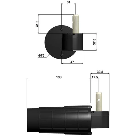 Pack Motorisation Pour Volets 2 Battants URANUS Filaire - Gond Ø 14 + 1 Kit Résine + 1 Alimentation 6 Pack Motorisation Pour Volets 2 Battants URANUS Filaire - Gond Ø 14 + 1 Kit Résine + 1 Alimentation – Image 4