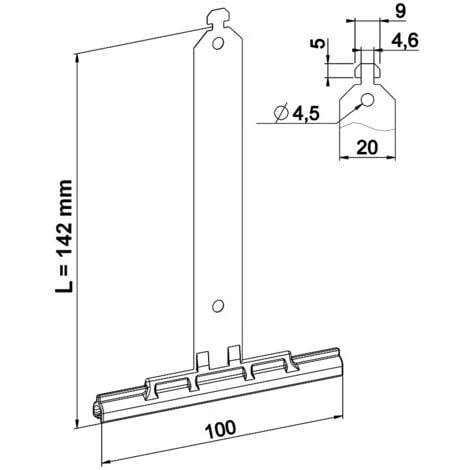 Attache Tablier à Clipper Pour Lame De 8 Mm Tube Octogonal 4 Attache Tablier à Clipper Pour Lame De 8 Mm Tube Octogonal – Image 2