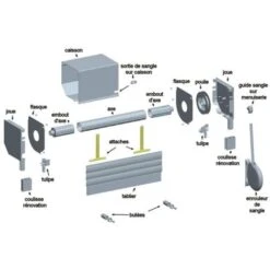 Attache Tablier à Clipper Pour Lame De 8 Mm Tube Octogonal 7 Attache Tablier à Clipper Pour Lame De 8 Mm Tube Octogonal -Dahuace Boutique 98886721 3