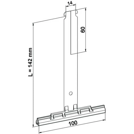Attache Tablier à Clipper Pour Lame De 8 Mm Tube ZF 4 Attache Tablier à Clipper Pour Lame De 8 Mm Tube ZF – Image 2