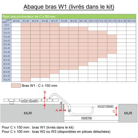 Kit Bras W1 Gauche WINEO Brut 5 Kit Bras W1 Gauche WINEO Brut – Image 3